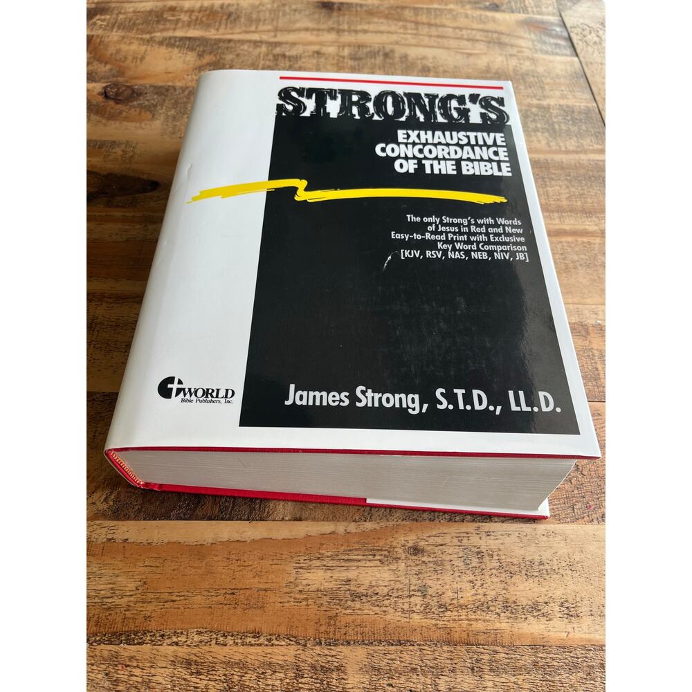 Strongs Exhaustive Concordance of the Bible 1989 Copyright Hardcover